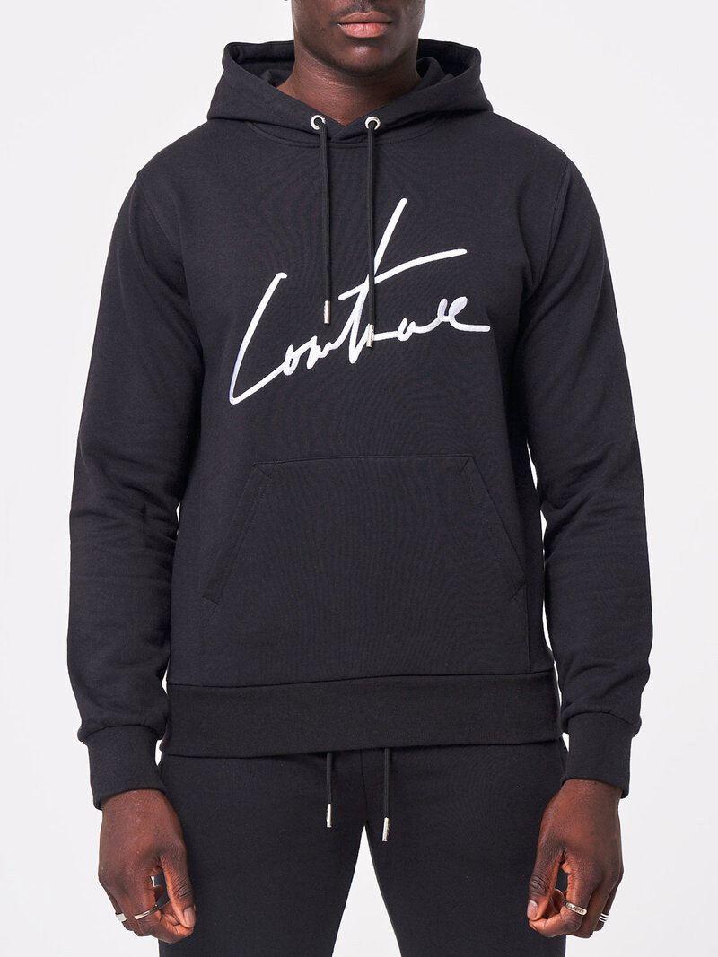 Slim Fit Hoodie Black (XL)