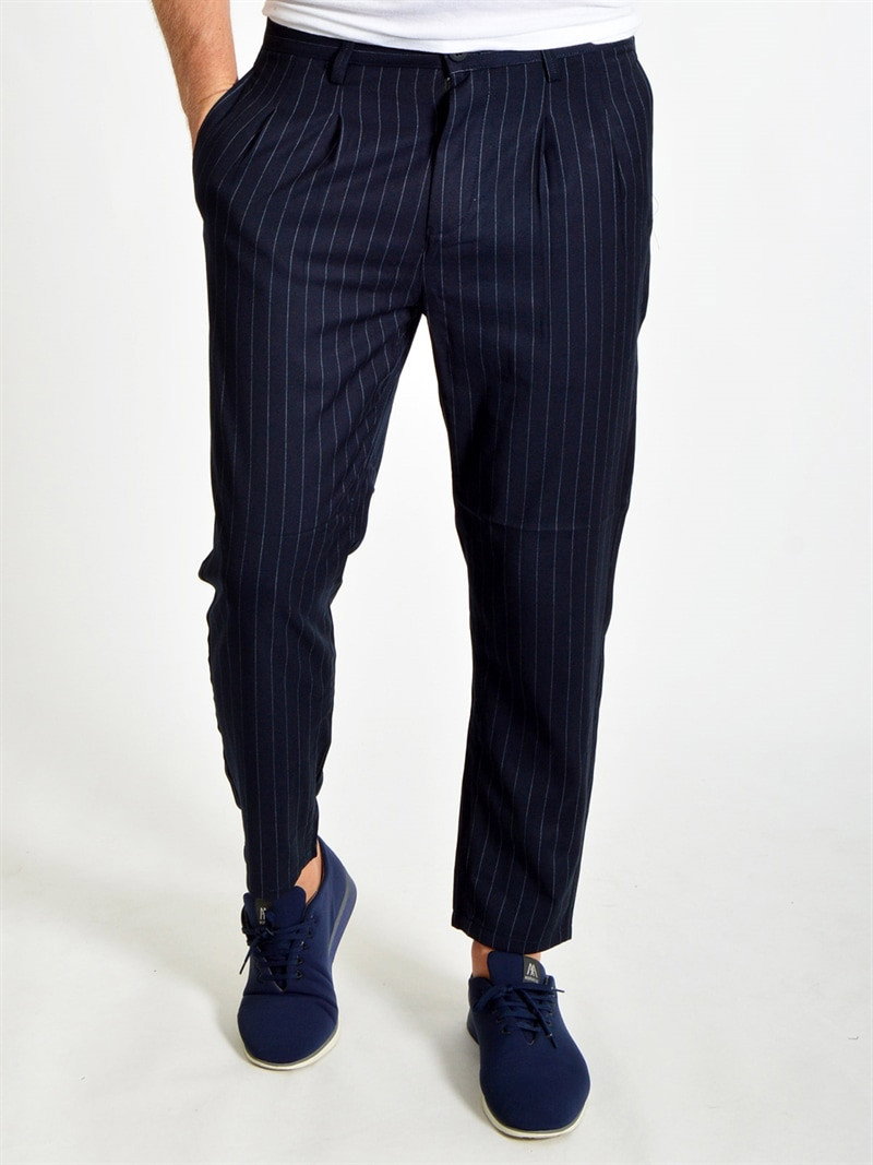 Linus Slim Stripe Navy (XL)