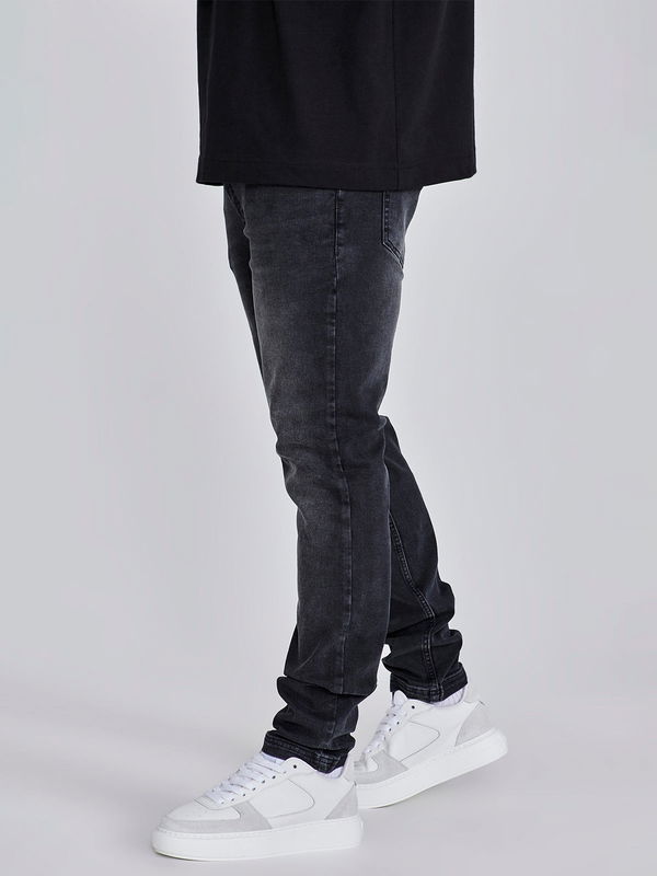 Washed Black Slim Fit Jeans