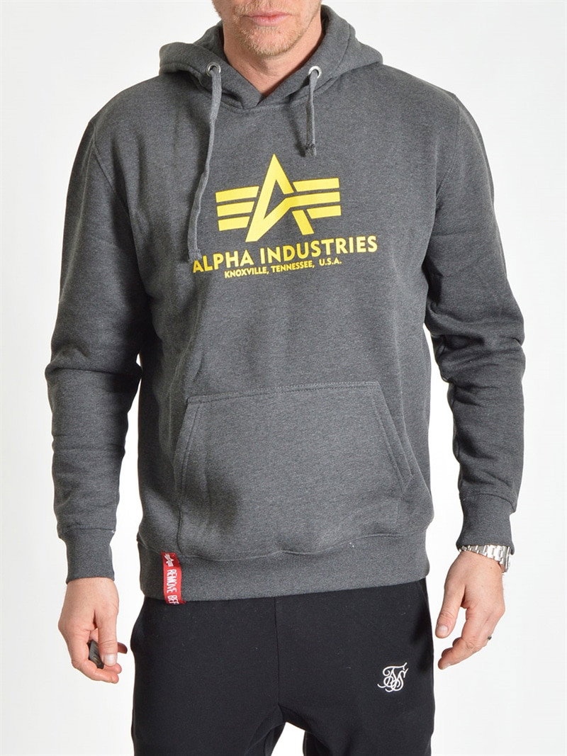 Basic Hoody Charcoal Heather (S)