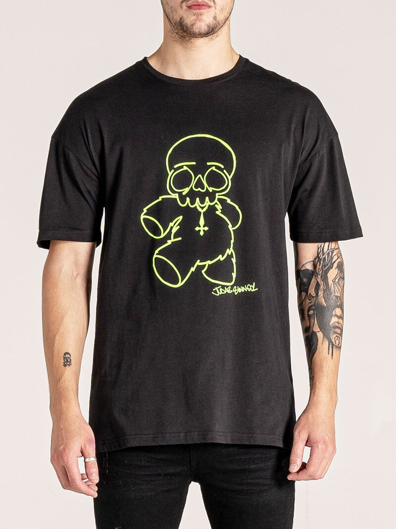 Original Sin Bear Print Tee Black (M)