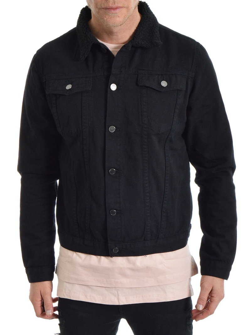 Trucker Jacket Black (XL)