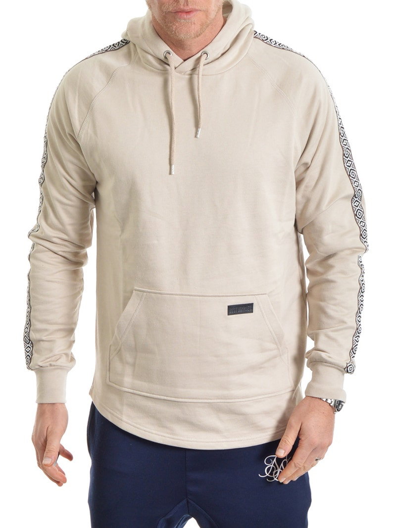 Branson Tape Hoodie Sand (S)