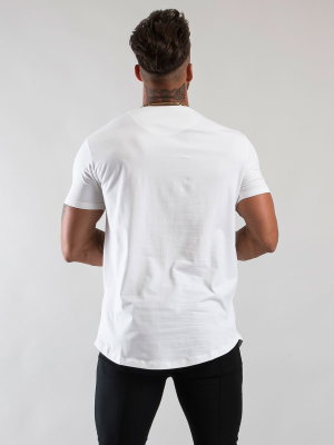 Mid Scoop Tee White