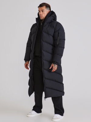 Longline Puffer Black