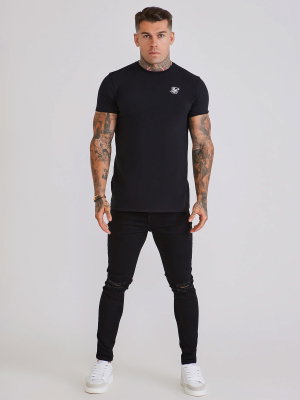 Distressed Skinny Jeans Black