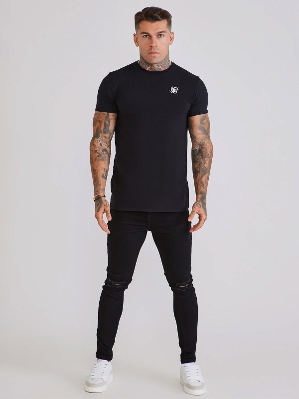 Distressed Skinny Jeans Black