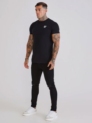 Distressed Skinny Jeans Black