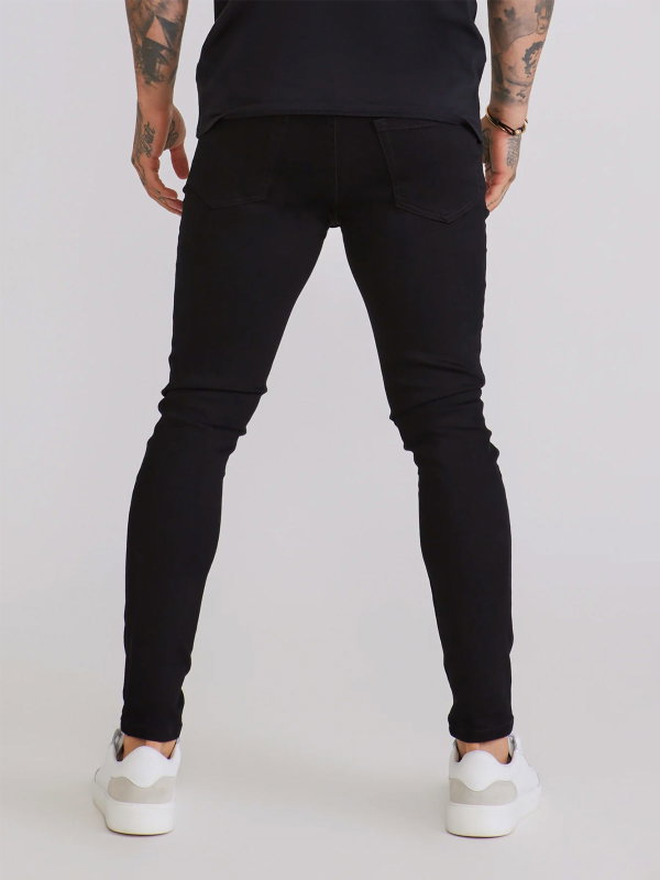 Distressed Skinny Jeans Black