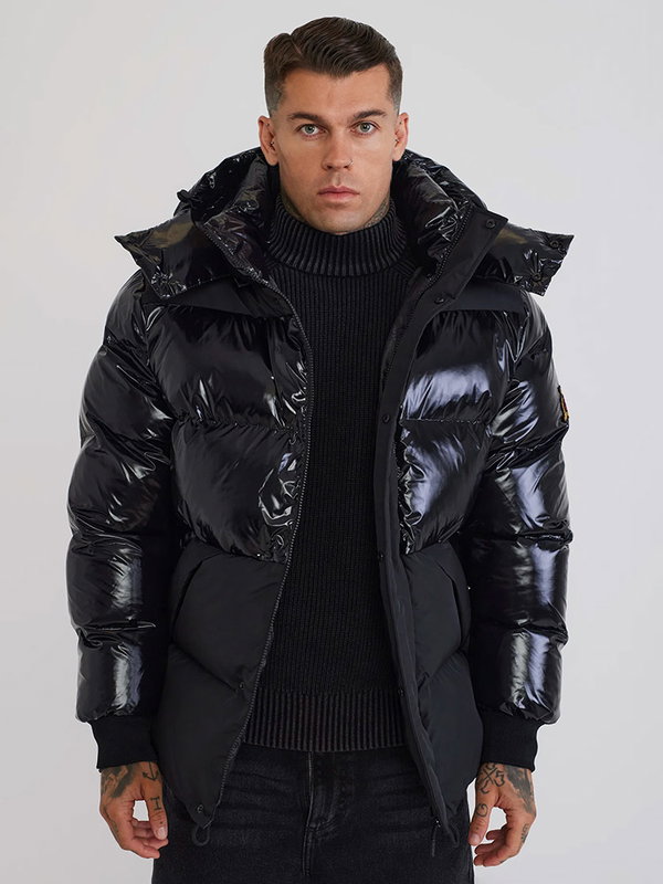 Half Shine Puffer Black