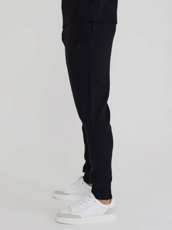 Knitted Joggers Black