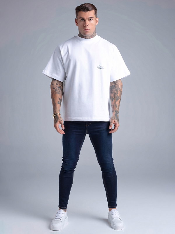 Washed Indigo Skinny Jeans