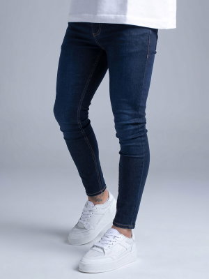Washed Indigo Skinny Jeans