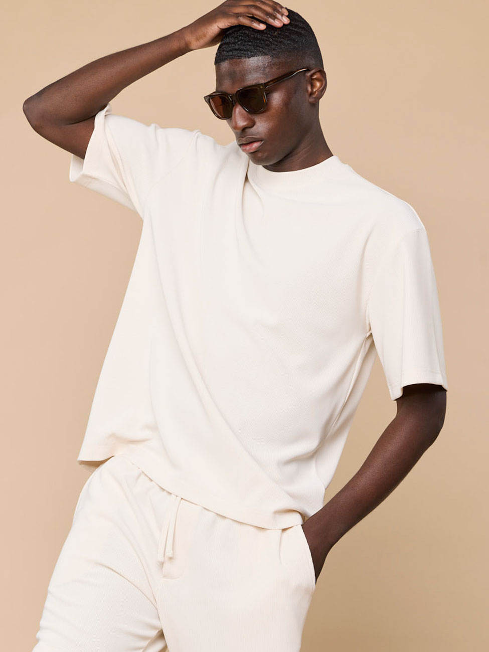 Alonzo T-shirt Ecru (XL)