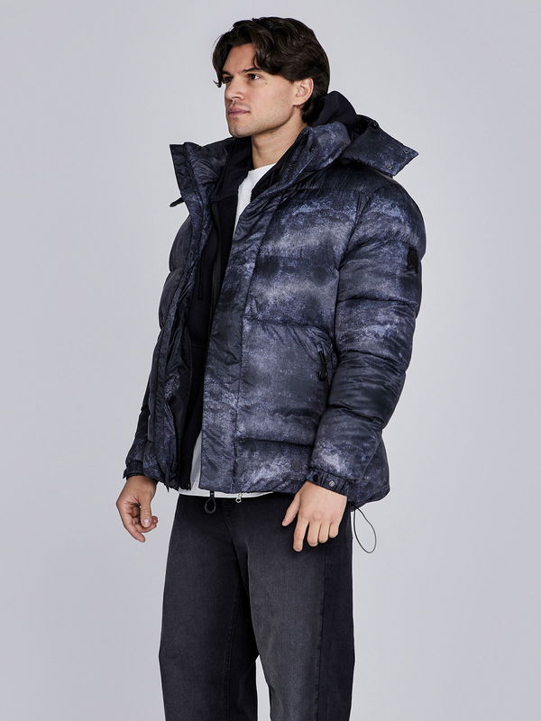 Marble Puffer Dark Grey