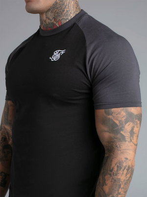 Black & Grey Raglan Tee