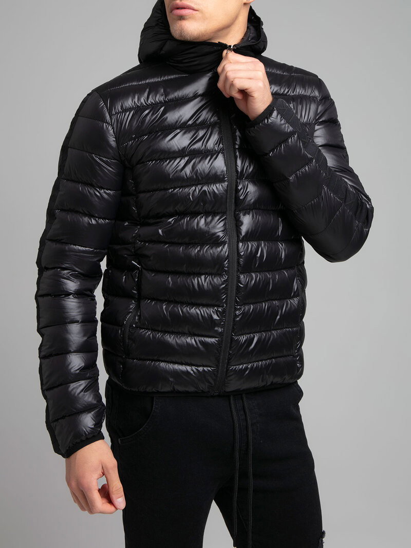 Light Weight Bubble Jacket Black (XXL)