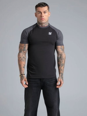 Black & Grey Raglan Tee