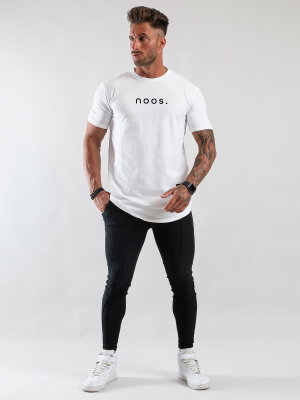 Mid Scoop Tee White