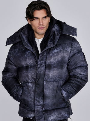 Marble Puffer Dark Grey