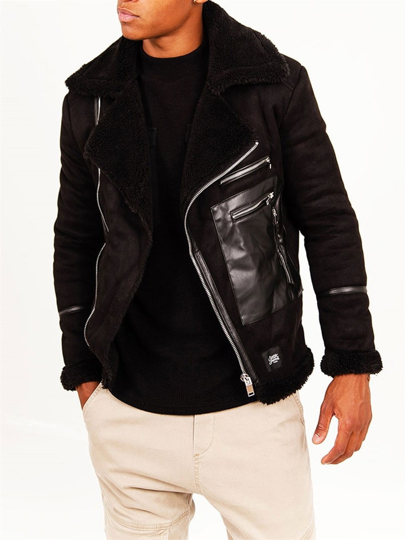 Sherpa Aviator Jacket Black (XL)