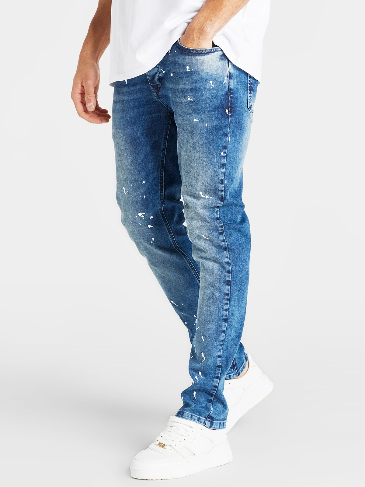 Paint Slim Fit Jeans Blue (M)