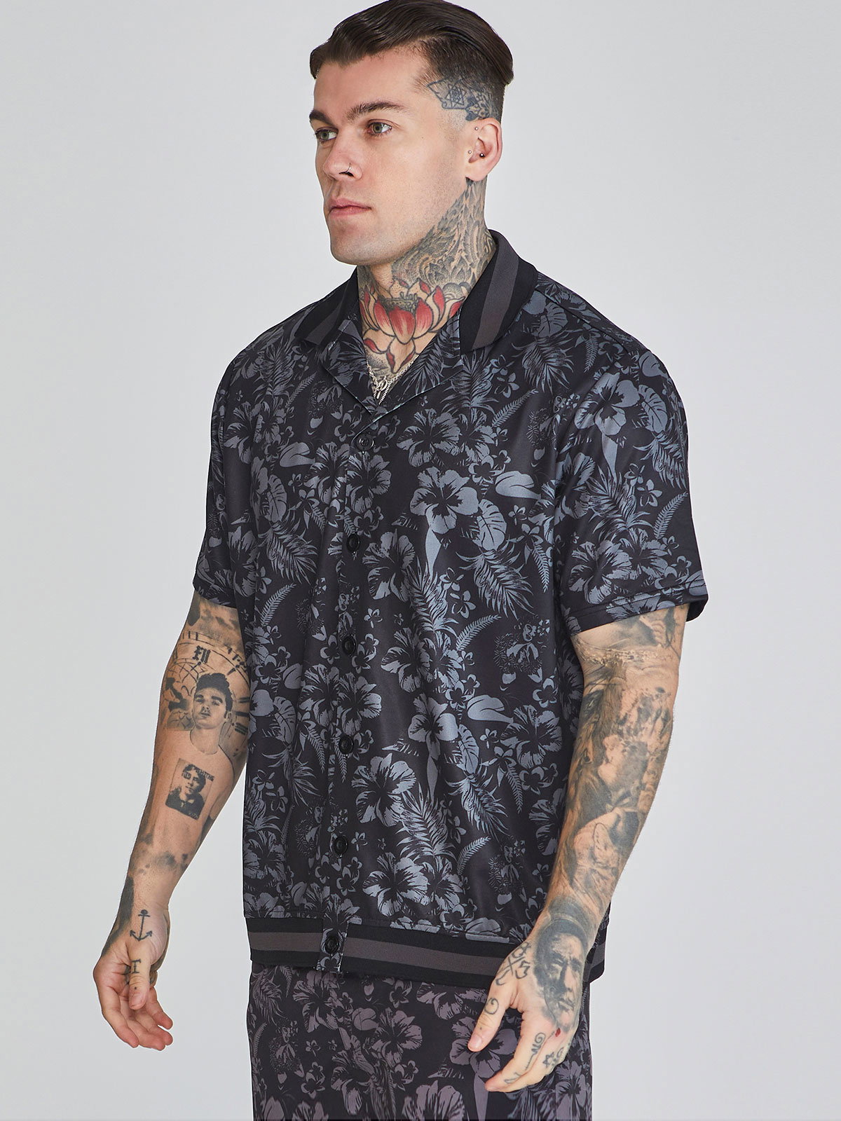 Bowling Shirt Svart (S)