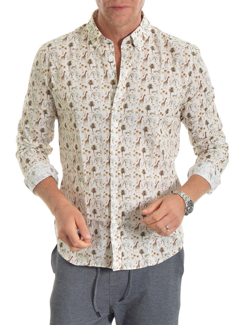 Joel Shirt Beige/Wild (S)