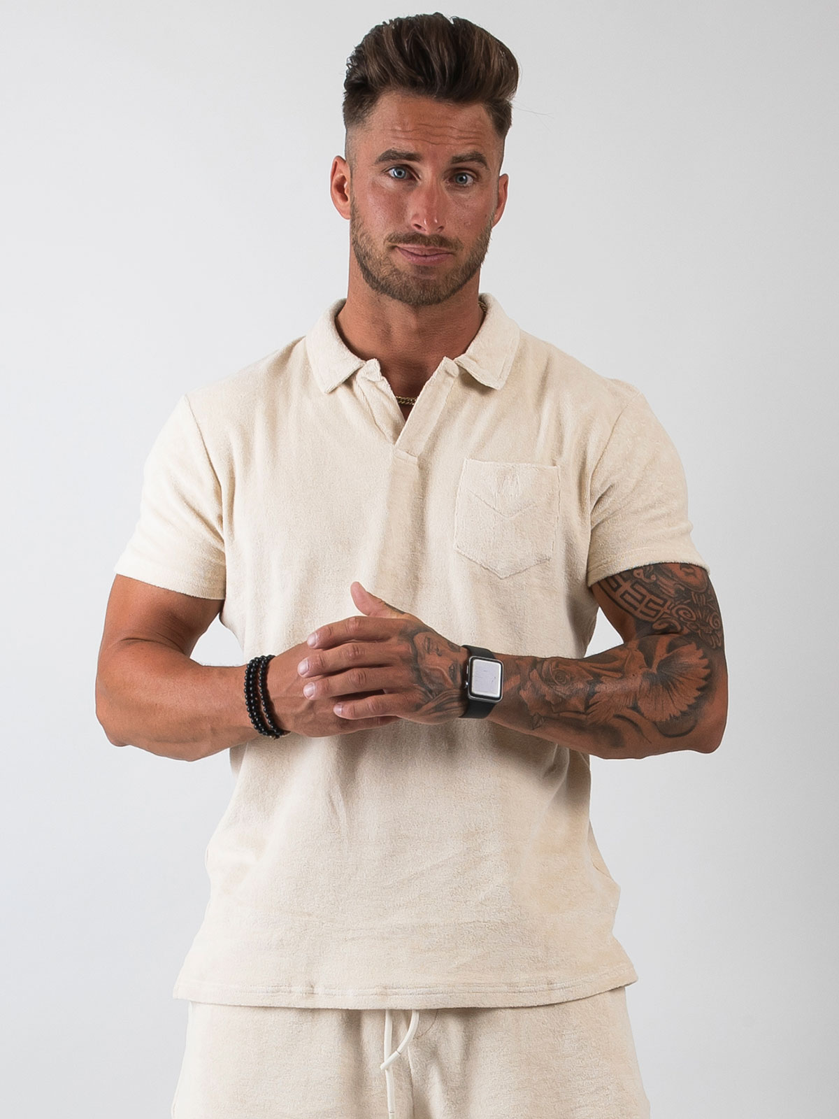 Resort Shirt Terry Light Sand (S)