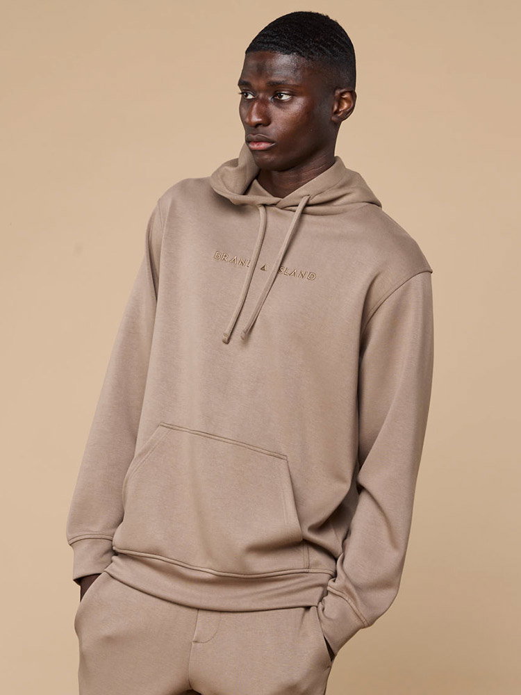 Zen Logo Hoodie Greige (S)