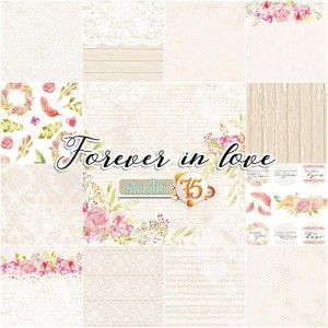 Studio75 Forever in Love paperpad 12 x 12