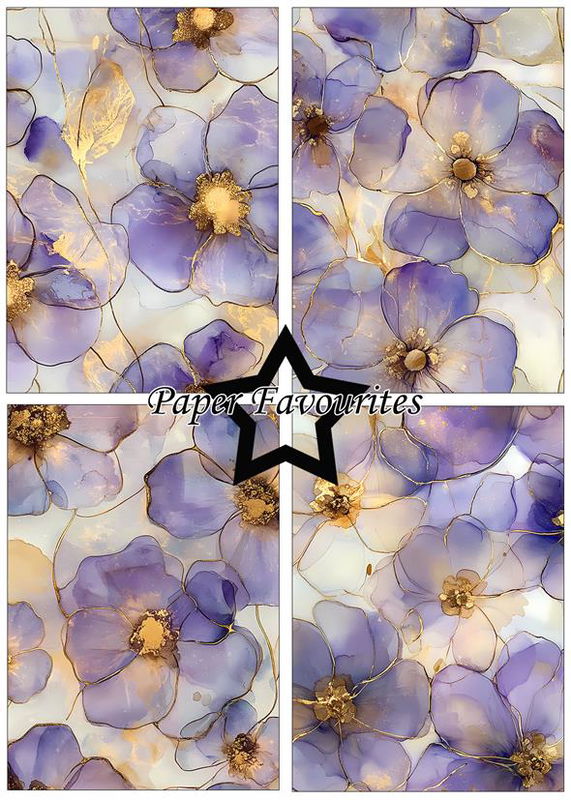 Paper Favourites Paper Pack A5 "Alcohol Ink - Flowers"