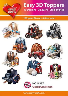 Hearty Crafts Easy 3D Toppers - Classic Gentlemen