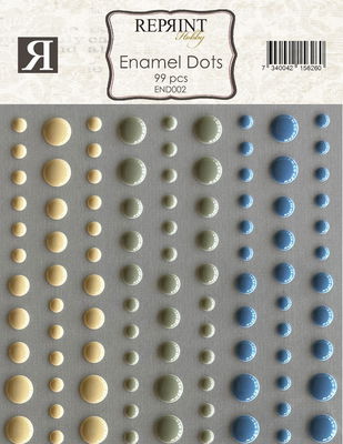 Adhesive Enamel Dots Hip hip hooray
