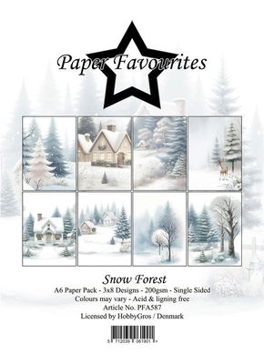 Paper Favourites Paper Pack "Snow Forest" A6