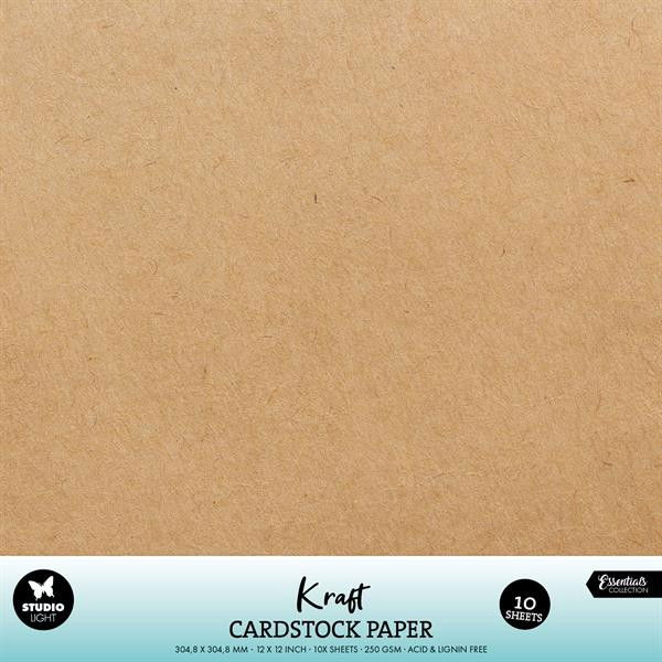 Studio Light Cardstock "Kraft" 12 x 12
