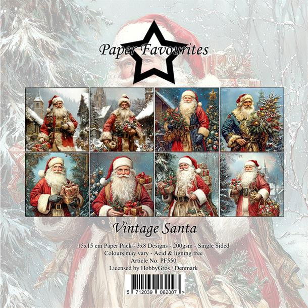 Paper Favourites Paper Pack "Vintage Santa" 6x6