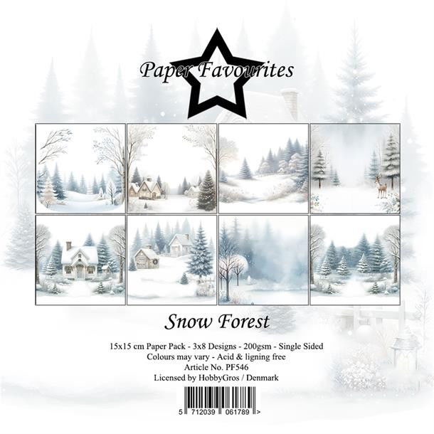 Paper Favourites - Snow Forest Paperpack 6' x 6'
