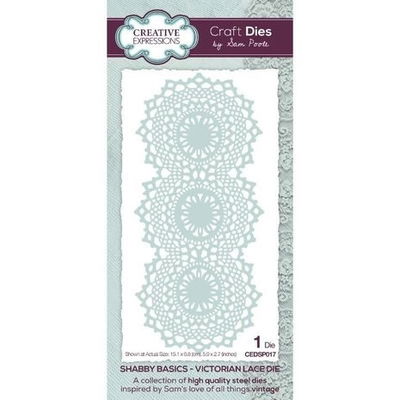 Creative Expressions Sam Poole Craft Die Shabby Basics Victorian Lace Creative Expressions Sam Poole Craft Die Shabby Basics Victorian Lace