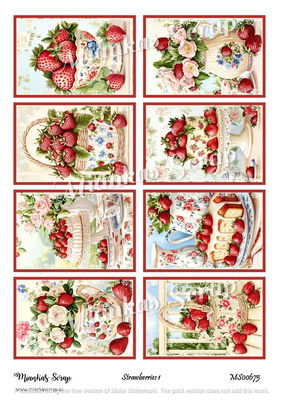 Miankas Scrap klippark - Strawberries 1