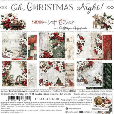 Craft O'Clock Paper Pack "Oh, Christmas Night" - 6 x 6