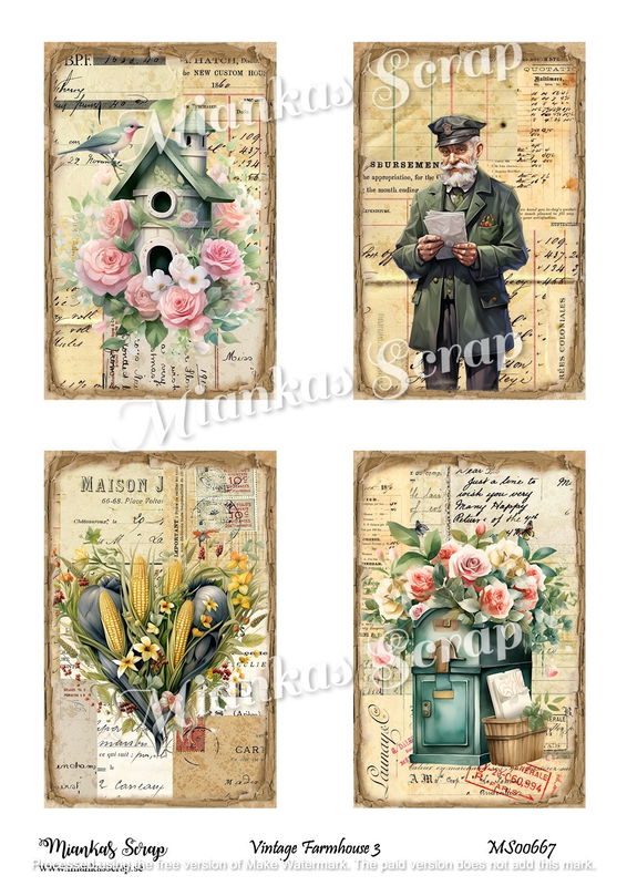 Miankas Scrap klippark - Vintage Farmhouse 3