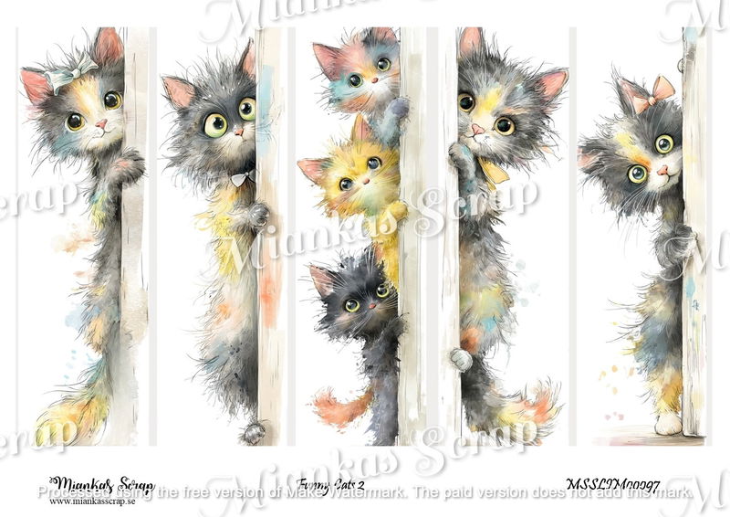 Miankas Scrap klippark - Funny Cats 2