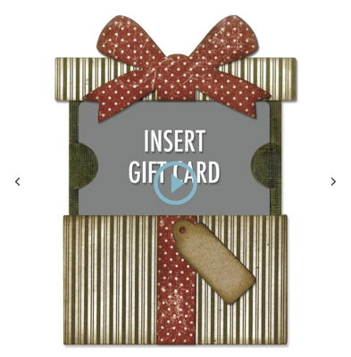 Thinlits Die by Tim Holtz Gift Card Package