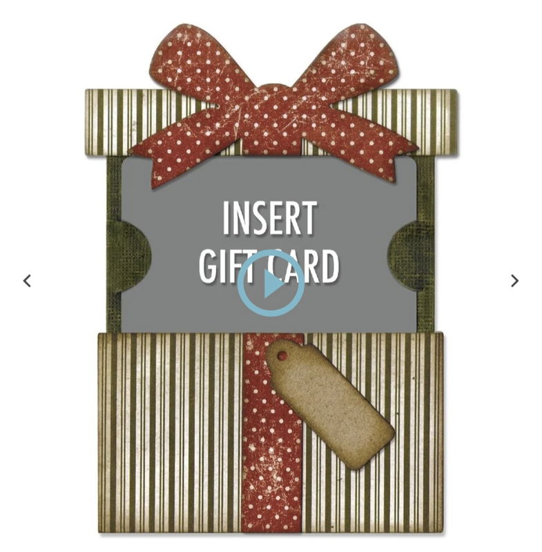 Thinlits Die by Tim Holtz Gift Card Package