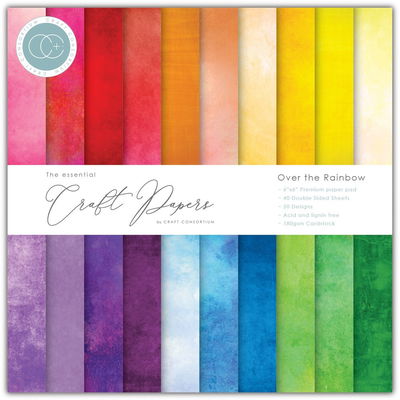 Craft Consortium Essential Craft Papers Paperpad Ink Drops Over The Rainbow