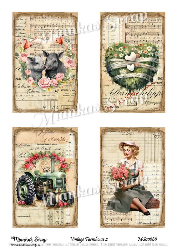 Miankas Scrap klippark - Vintage Farmhouse 2