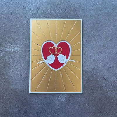 Simple and Basic die "A6 - Heart rays"