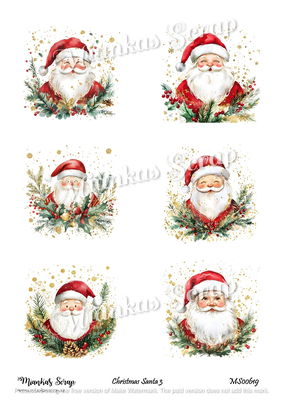 Miankas Scrap klippark - Christmas Santa 3