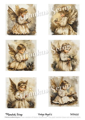 Miankas Scrap klippark - Vintage Angels 2